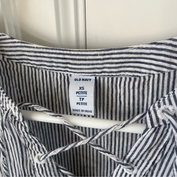 OLD NAVY Lace Up Sleeveless Swing Dress Size XS Petite - Picture 9 of 12